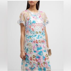 Frances Valentine Camille Paillettes Embellished Dress Size 1X NWT